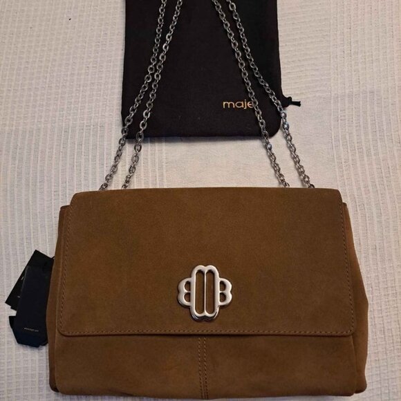 Maje Handbags - Maje Cloversoft Suede Convertible Bag